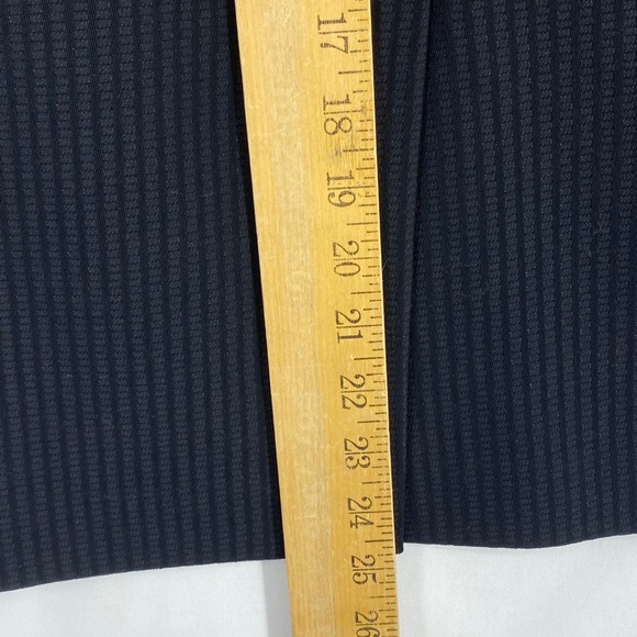 Evan Picone Womens Size 10 Pencil Skirt Tonal Black Stripe Career Office Busines - Picture 10 of 10